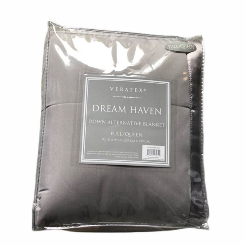 Gray Down Alternative Blanket Full/Queen